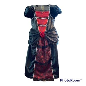 🎃🎃🎃 Girls Red and Black Costume Dress 🎃🎃🎃